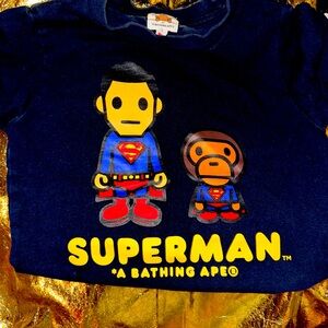 Authentic Bape x Dc collaboration toddler Shirt